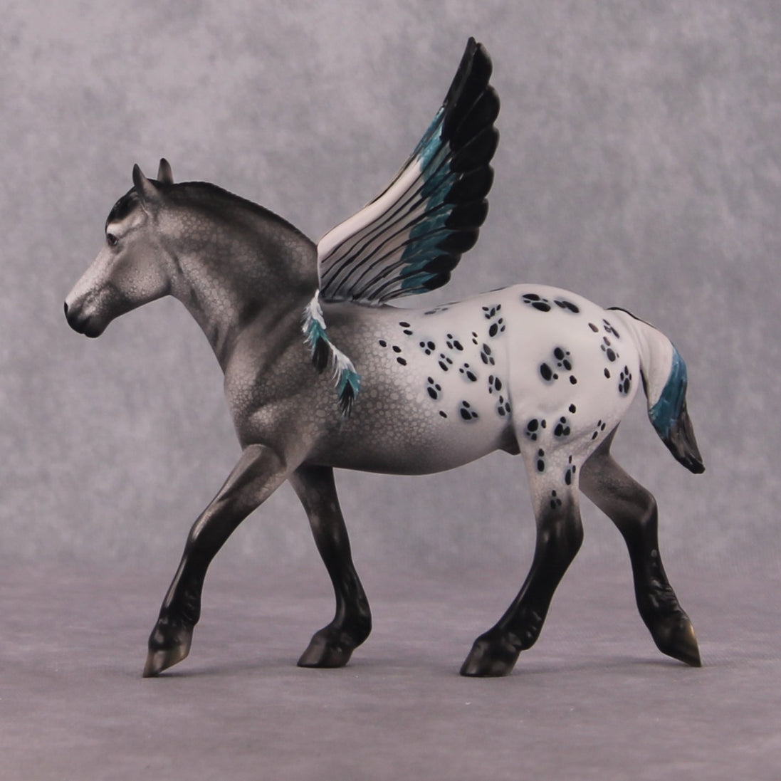"The Spotted Owl" OOAK FCM Pebble Draft By Dawn Quick SHCF25