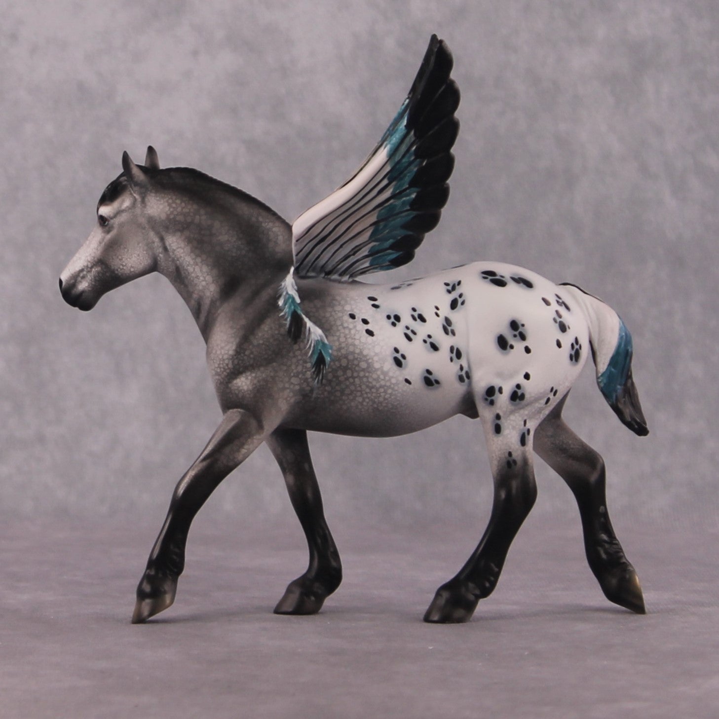 "The Spotted Owl" OOAK FCM Pebble Draft By Dawn Quick SHCF25