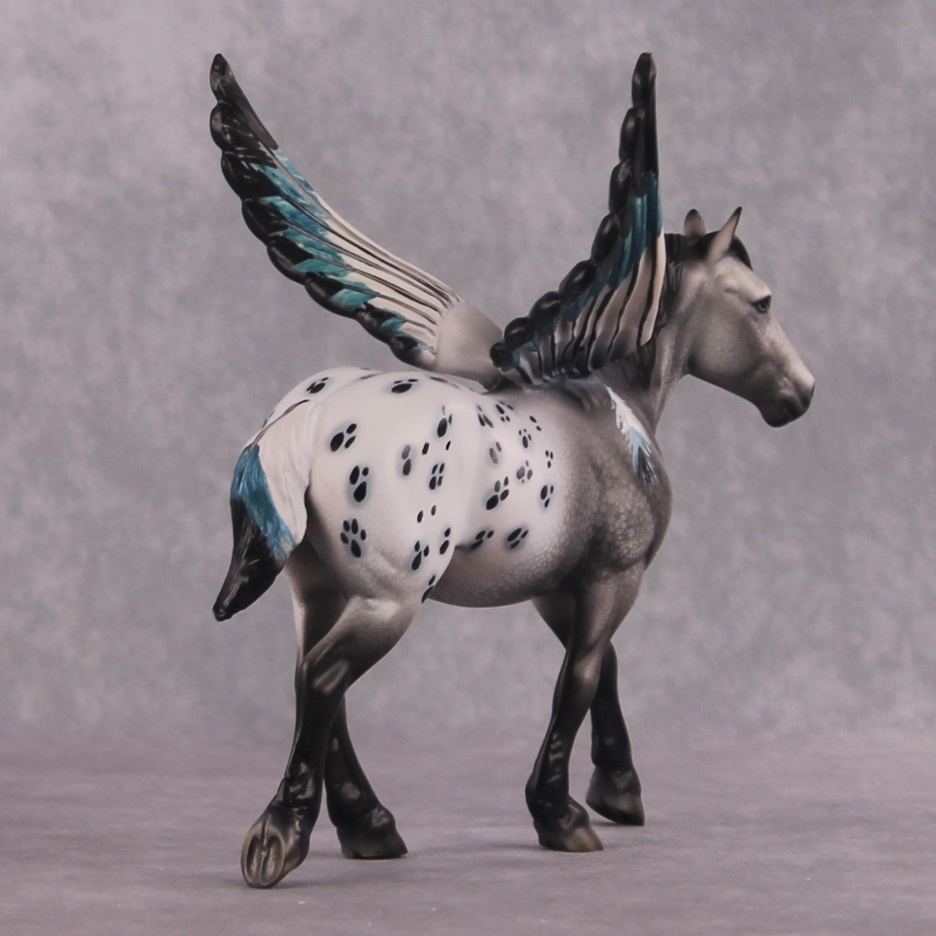 "The Spotted Owl" OOAK FCM Pebble Draft By Dawn Quick SHCF25