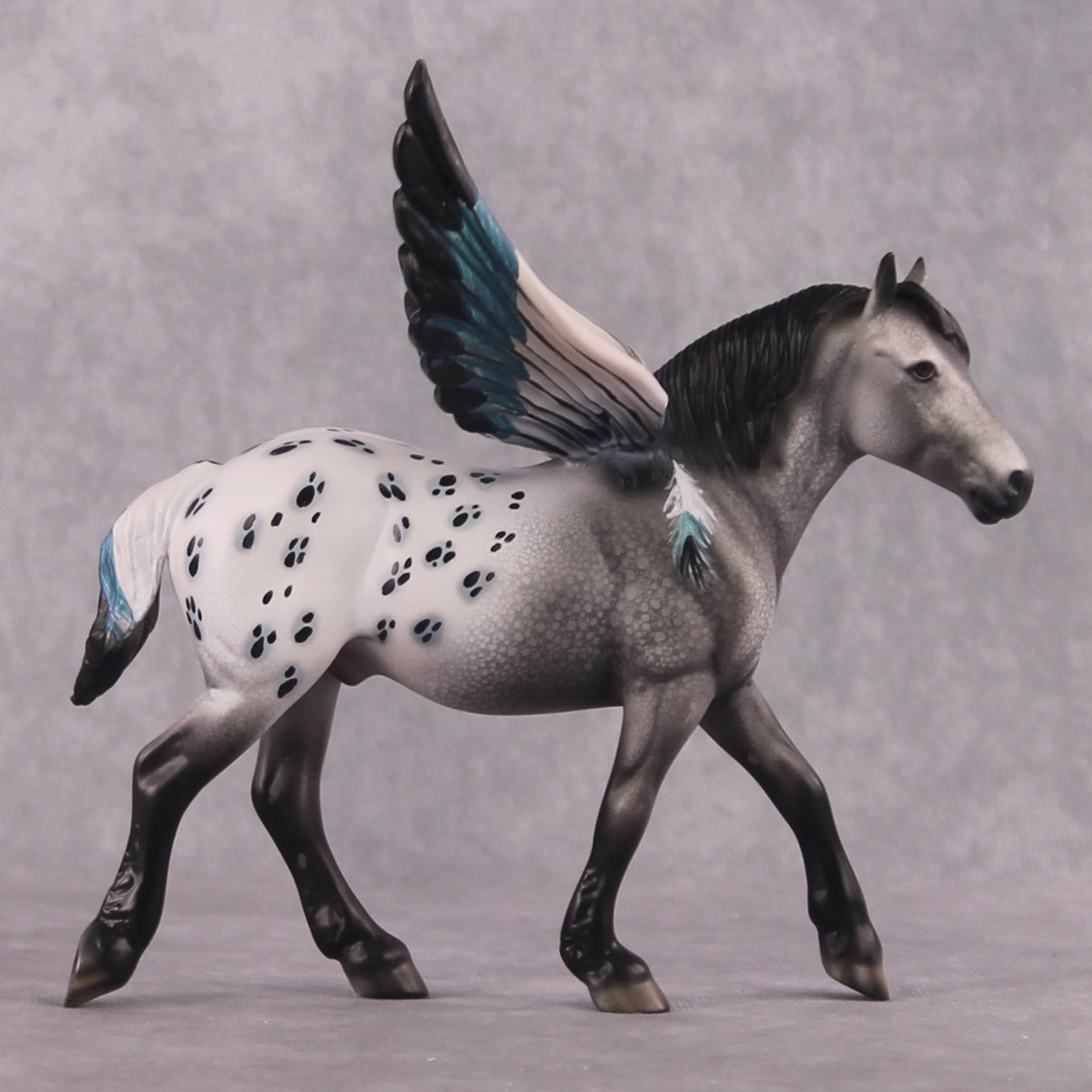 "The Spotted Owl" OOAK FCM Pebble Draft By Dawn Quick SHCF25