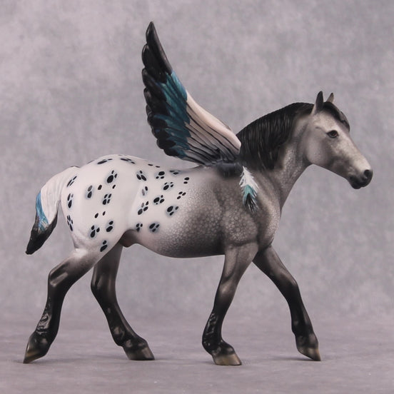 "The Spotted Owl" OOAK FCM Pebble Draft By Dawn Quick SHCF25