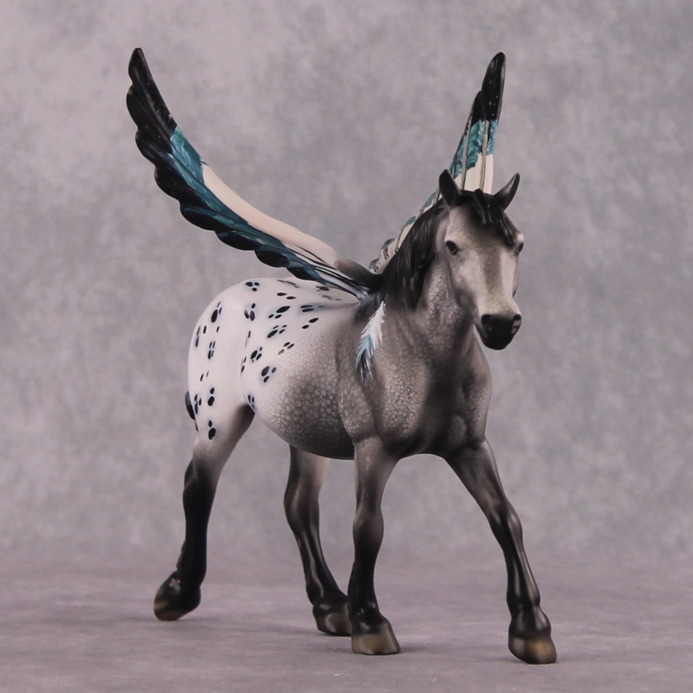 "The Spotted Owl" OOAK FCM Pebble Draft By Dawn Quick SHCF25