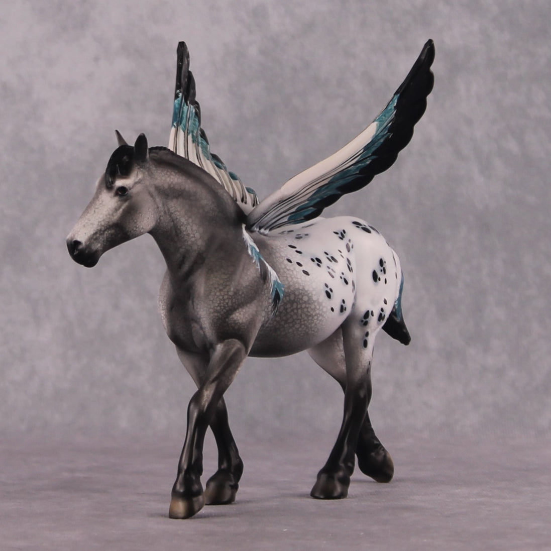 "The Spotted Owl" OOAK FCM Pebble Draft By Dawn Quick SHCF25