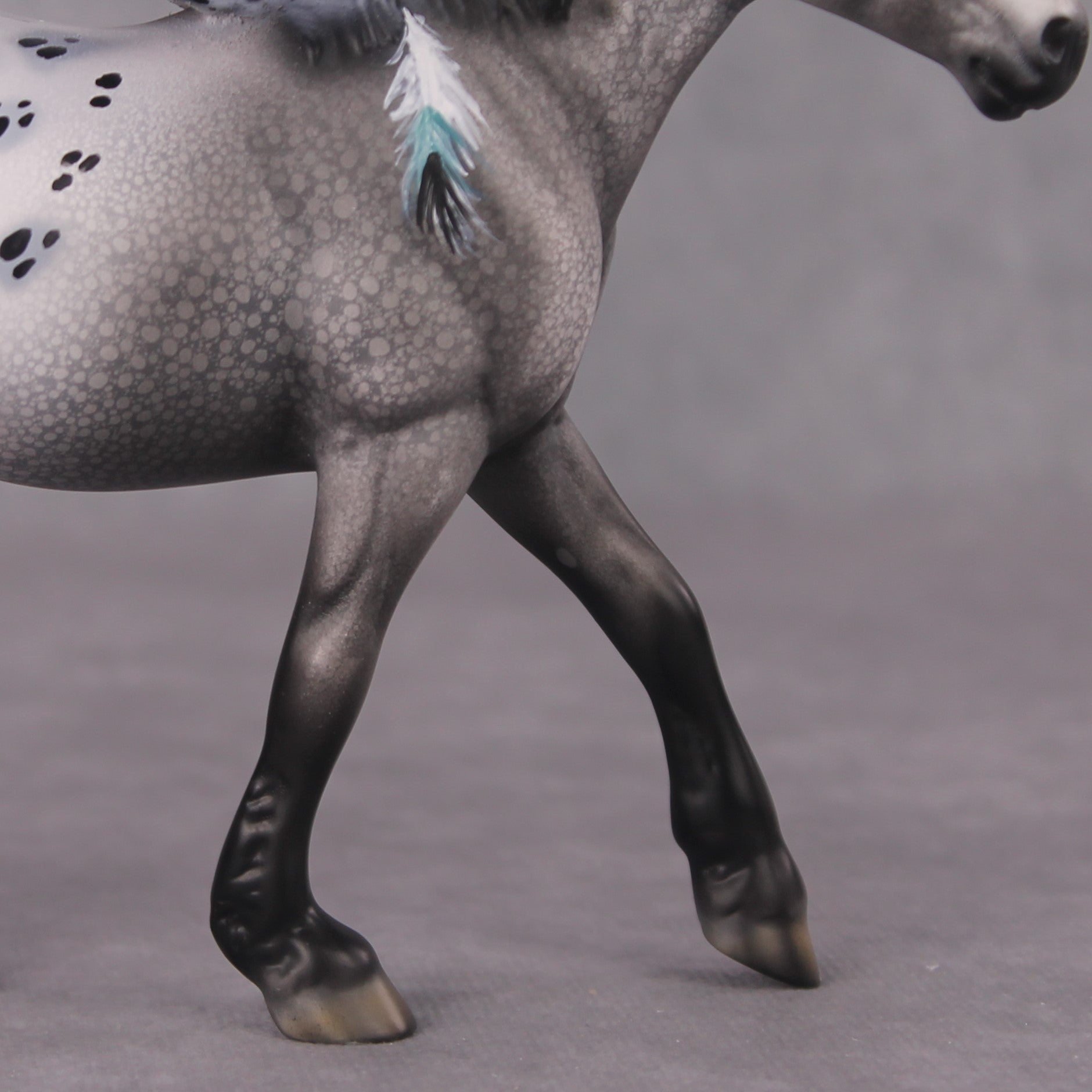 "The Spotted Owl" OOAK FCM Pebble Draft By Dawn Quick SHCF25