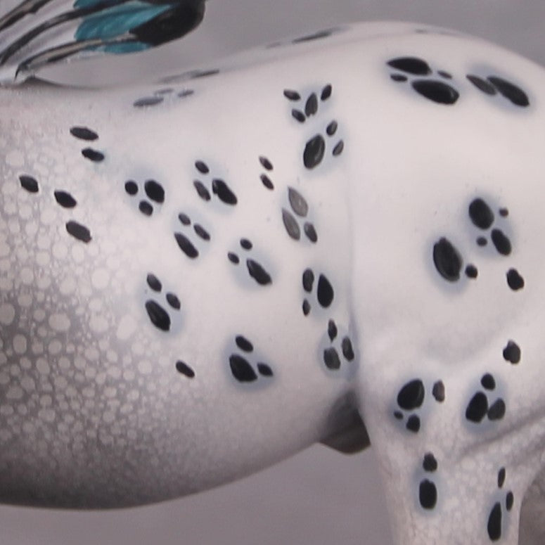 "The Spotted Owl" OOAK FCM Pebble Draft By Dawn Quick SHCF25