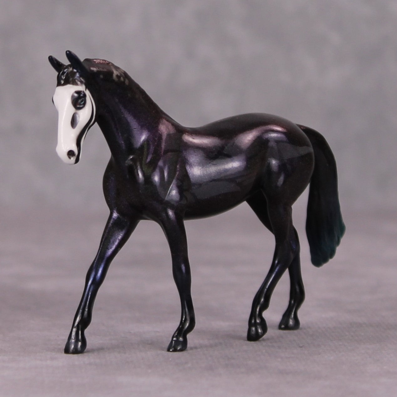 Teal Tail OOAK Deco Rainbow Bird Skull Warmblood Chip By Pernille Forsberg Bojsen November 2024