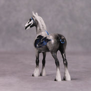 Blueper Crow OOAK Deco Grey Blue Draft Chip By Pernille Forsberg Futmælkspiraten Bøjsen November 2024