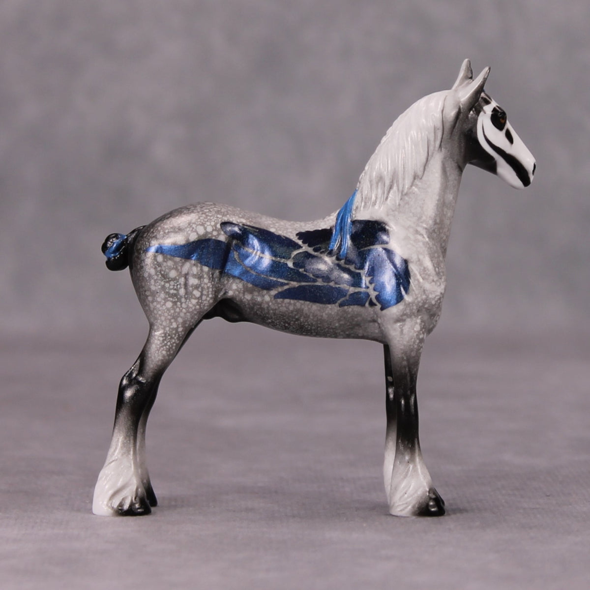 Blueper Crow OOAK Deco Grey Blue Draft Chip By Pernille Forsberg Futmælkspiraten Bøjsen November 2024