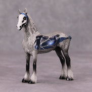 Blueper Crow OOAK Deco Grey Blue Draft Chip By Pernille Forsberg Futmælkspiraten Bøjsen November 2024