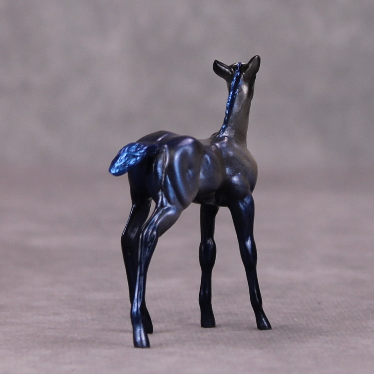 Luna OOAK Deco Holo Blues Foal Chip By Pernille Forsberg Bojsen November 2024