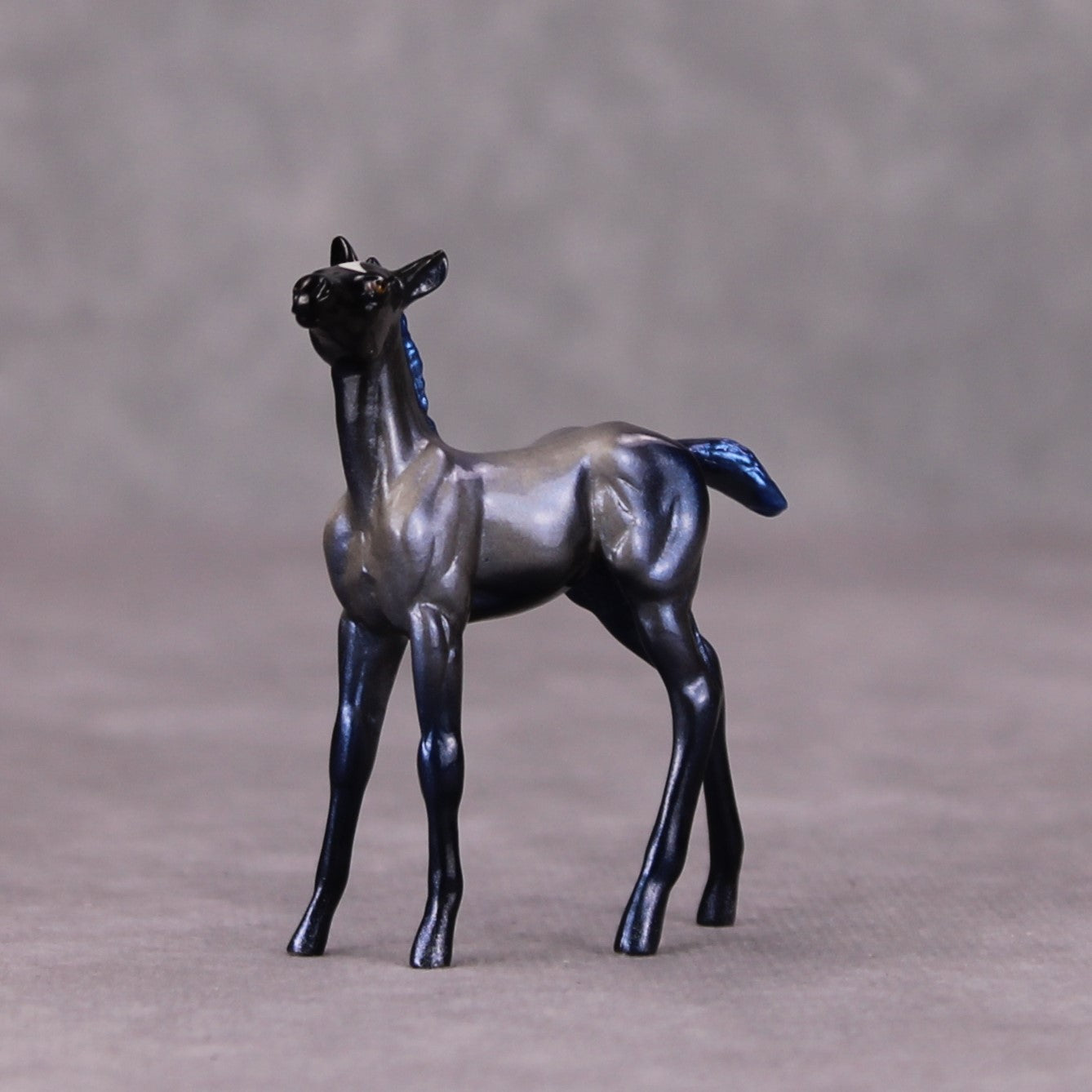 Luna OOAK Deco Holo Blues Foal Chip By Pernille Forsberg Bojsen November 2024