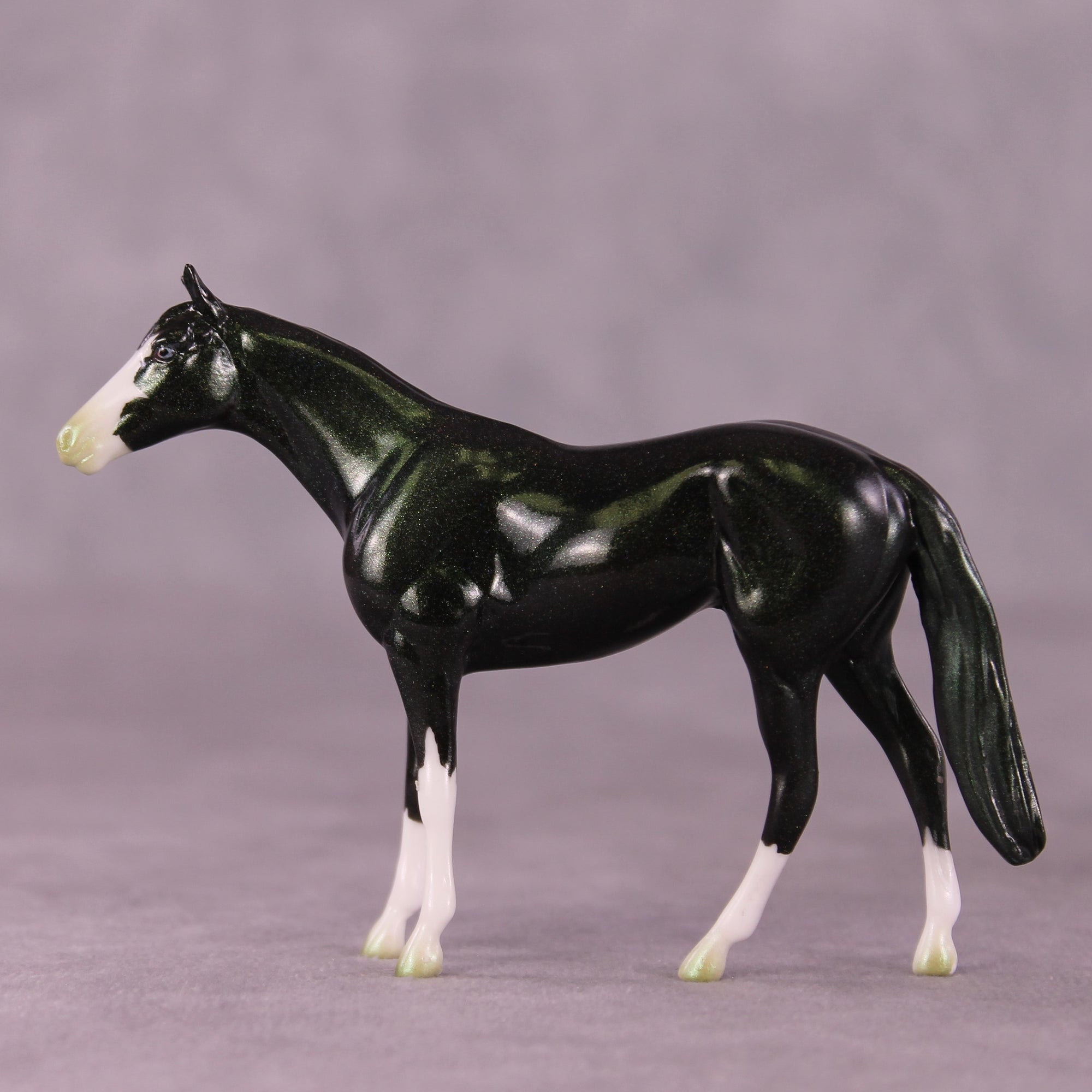 Verdant OOAK Thoroughbred Chip by Erin Corbett EQ25