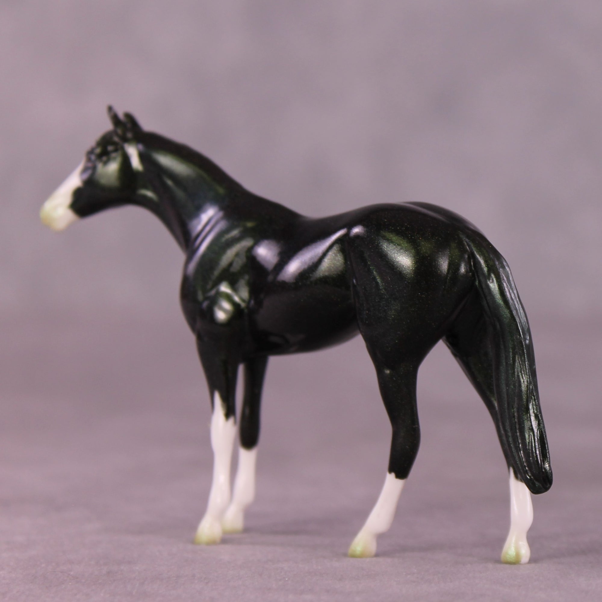 Verdant OOAK Thoroughbred Chip by Erin Corbett EQ25