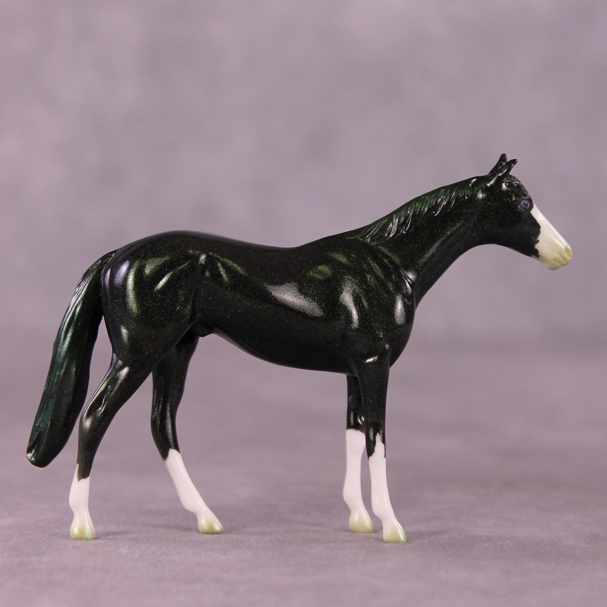 Verdant OOAK Thoroughbred Chip by Erin Corbett EQ25