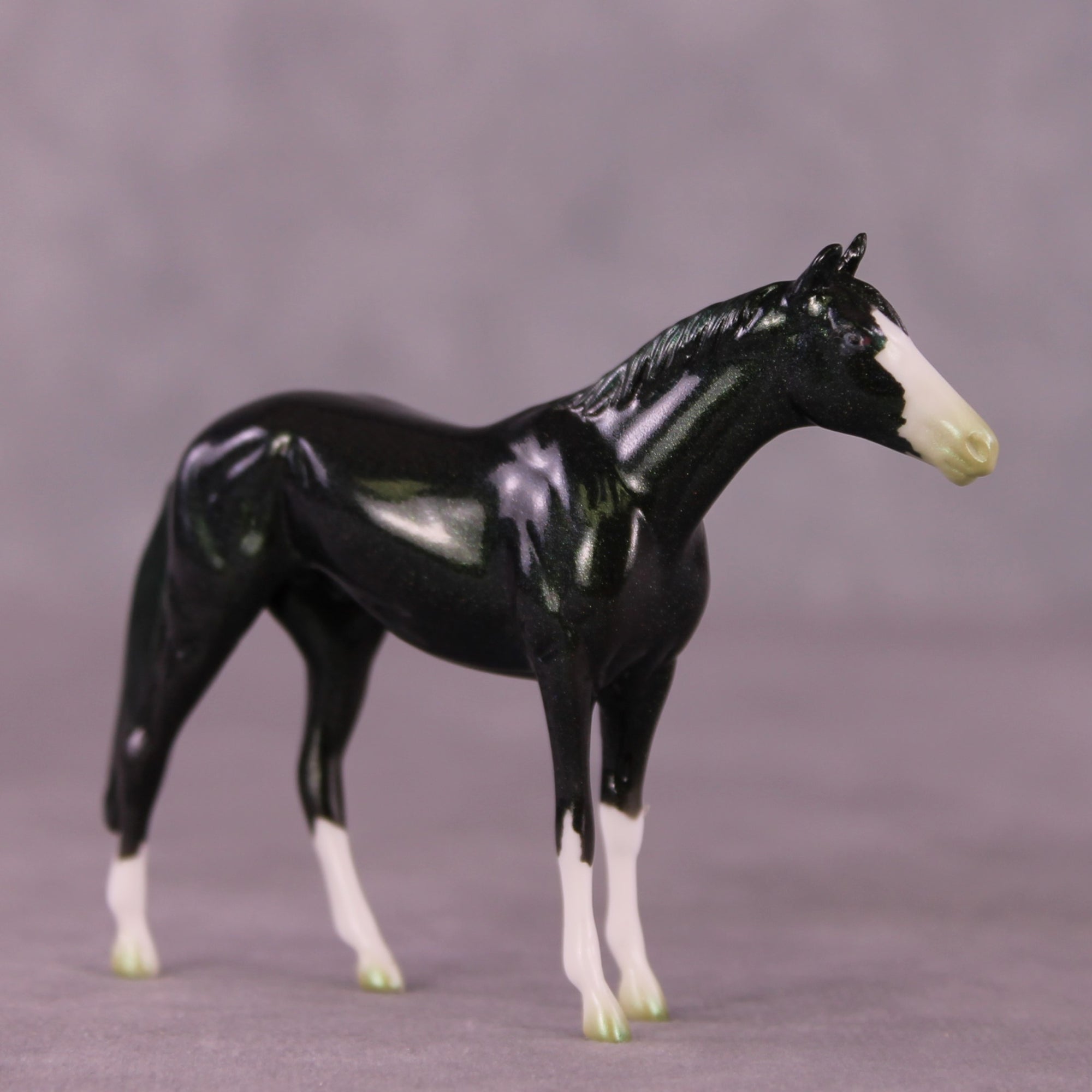 Verdant OOAK Thoroughbred Chip by Erin Corbett EQ25