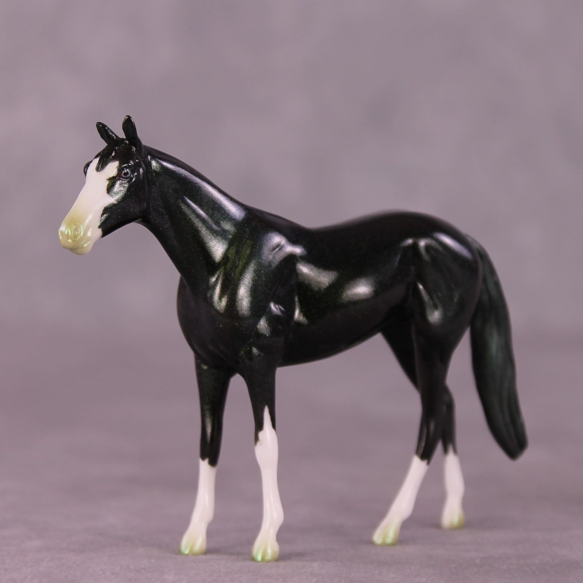 Verdant OOAK Thoroughbred Chip by Erin Corbett EQ25