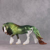 COLOR SELECTION Uaine - St. Patrick&#39;s Day - Metallic Green and Coppery Red Dappled Shamrock Deco by Jess Hamill