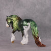 COLOR SELECTION Uaine - St. Patrick&#39;s Day - Metallic Green and Coppery Red Dappled Shamrock Deco by Jess Hamill