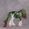 COLOR SELECTION Uaine - St. Patrick&#39;s Day - Metallic Green and Coppery Red Dappled Shamrock Deco by Jess Hamill