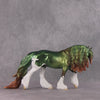 COLOR SELECTION Uaine - St. Patrick&#39;s Day - Metallic Green and Coppery Red Dappled Shamrock Deco by Jess Hamill
