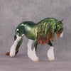 COLOR SELECTION Uaine - St. Patrick&#39;s Day - Metallic Green and Coppery Red Dappled Shamrock Deco by Jess Hamill