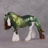COLOR SELECTION Uaine - St. Patrick&#39;s Day - Metallic Green and Coppery Red Dappled Shamrock Deco by Jess Hamill