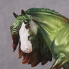 COLOR SELECTION Uaine - St. Patrick&#39;s Day - Metallic Green and Coppery Red Dappled Shamrock Deco by Jess Hamill
