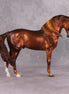 Sleeping Beauty's Prince LE-33 Rich Dark Chestnut Windswept Andalusian Painted By Jess Hamill FTL24