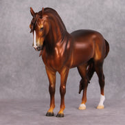 Sleeping Beauty's Prince LE-33 Rich Dark Chestnut Windswept Andalusian Painted By Jess Hamill FTL24