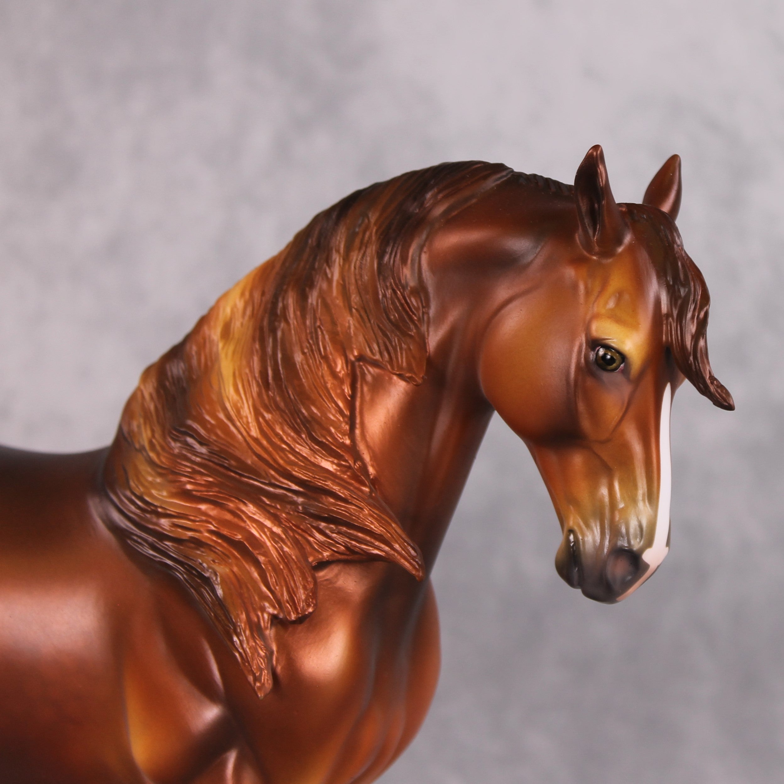 Sleeping Beauty's Prince LE-33 Rich Dark Chestnut Windswept Andalusian Painted By Jess Hamill FTL24