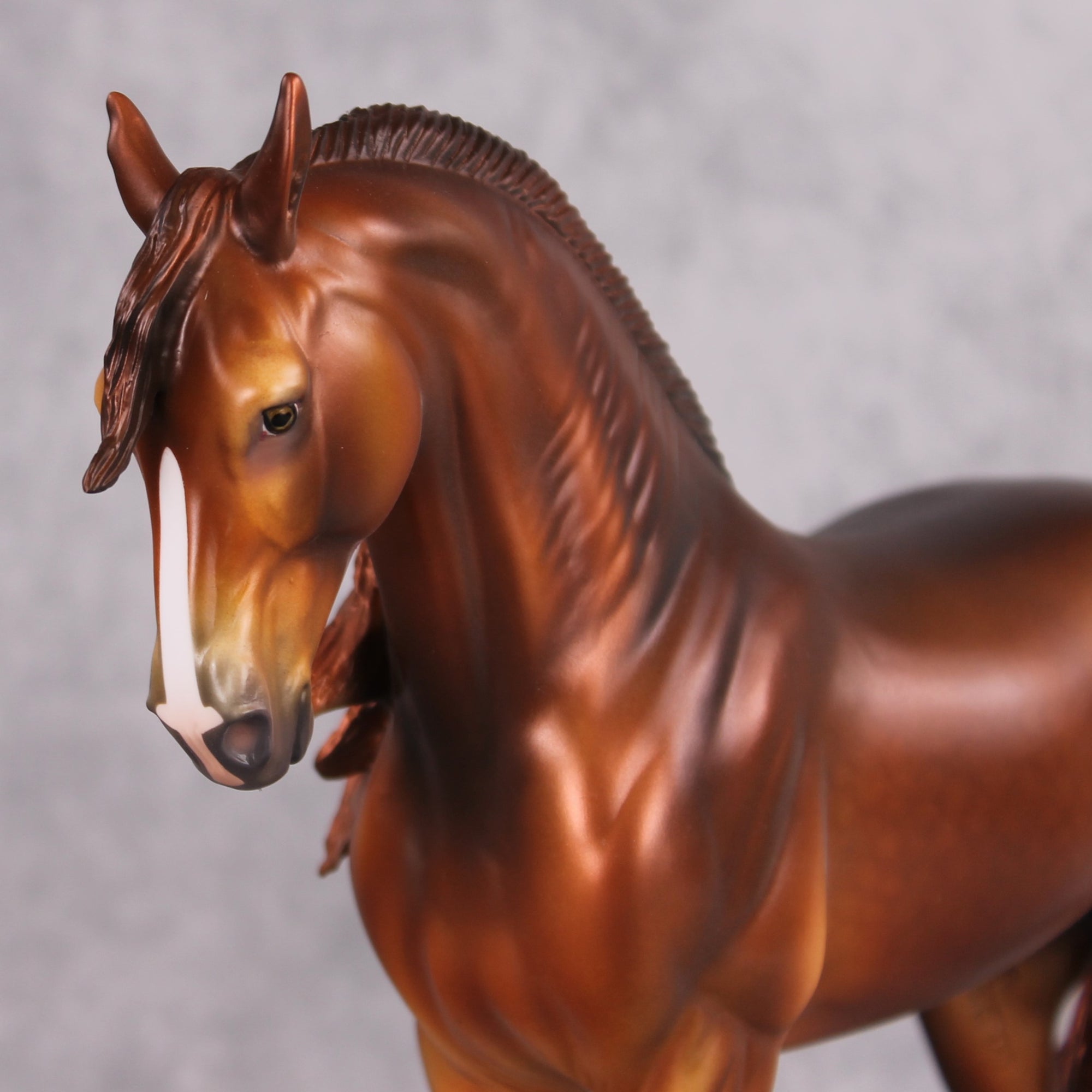 Sleeping Beauty&#39;s Prince LE-33 Rich Dark Chestnut Windswept Andalusian Painted By Jess Hamill FTL24