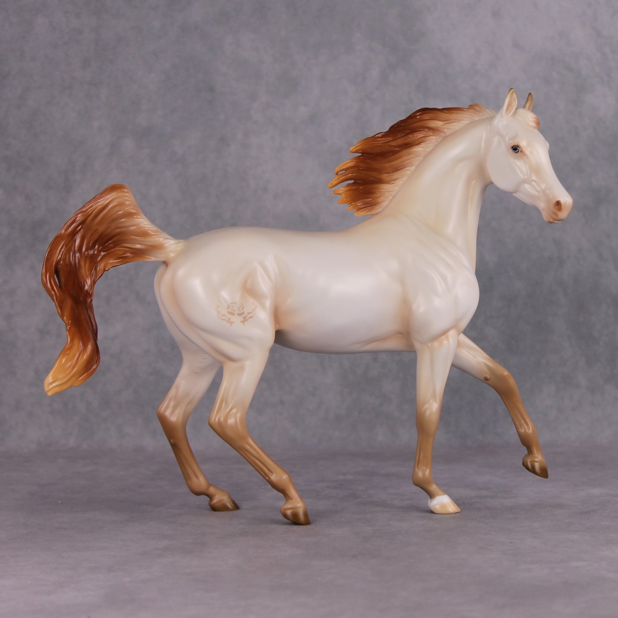 Princess Rosamond LE-10 Perlino Arab Mare Painted By Ashley Palmer FTL24