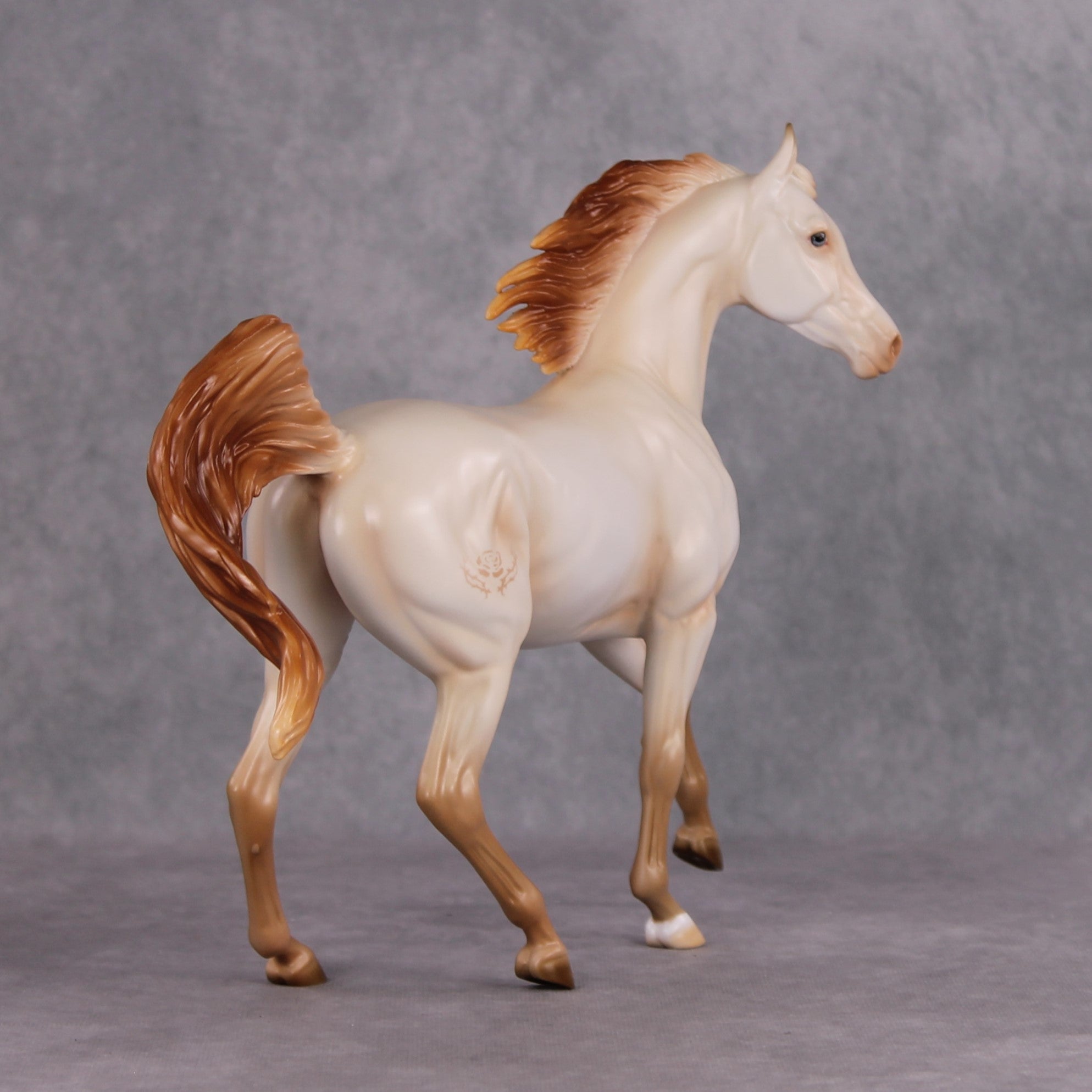 Princess Rosamond LE-10 Perlino Arab Mare Painted By Ashley Palmer FTL24