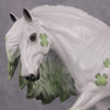 COLOR SELECTION Good Luck - Four Leaf Clovers on Beautiful White Deco by Dawn Quick