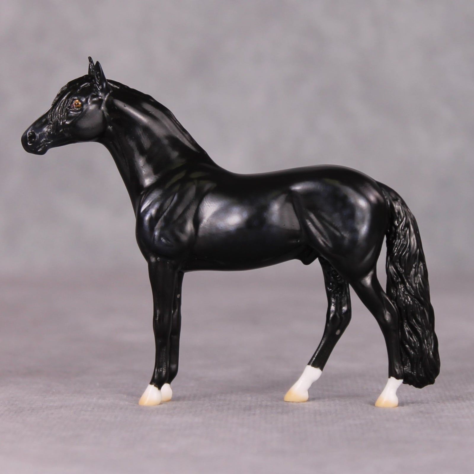 Mr. Sowerberry - Oliver Twist Chip LE-2 Dappled Black Andalusian Chip Painted By Ellen Robbins CL24