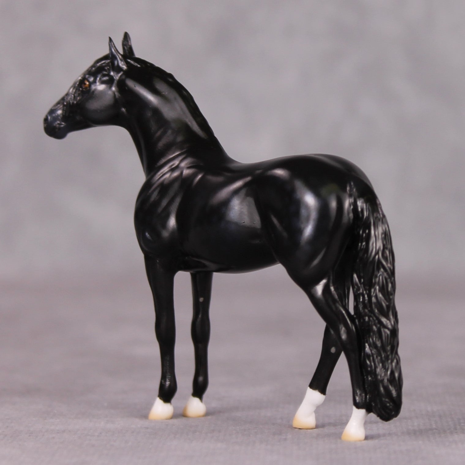 Mr. Sowerberry - Oliver Twist Chip LE-2 Dappled Black Andalusian Chip Painted By Ellen Robbins CL24