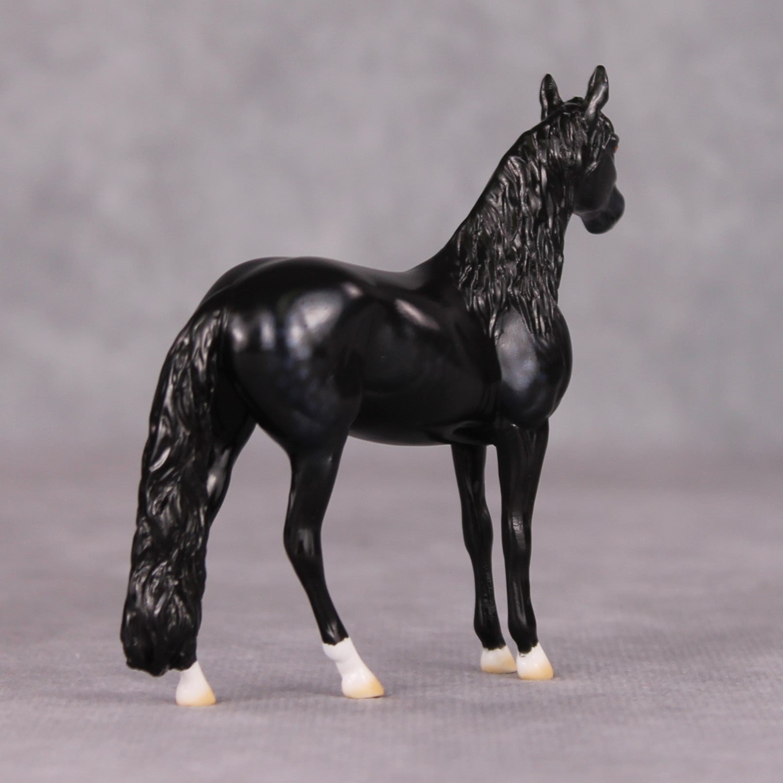 Mr. Sowerberry - Oliver Twist Chip LE-2 Dappled Black Andalusian Chip Painted By Ellen Robbins CL24
