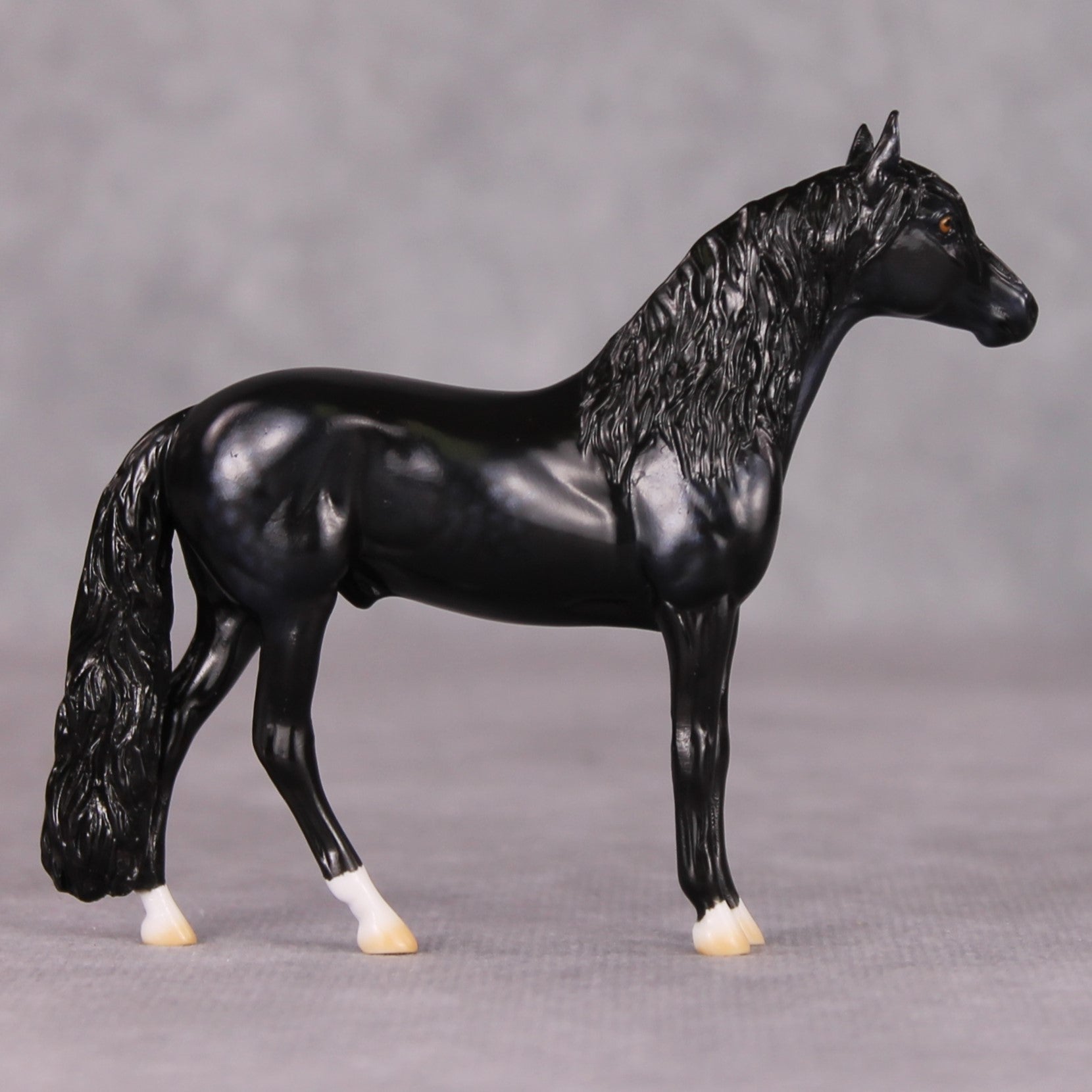 Mr. Sowerberry - Oliver Twist Chip LE-2 Dappled Black Andalusian Chip Painted By Ellen Robbins CL24