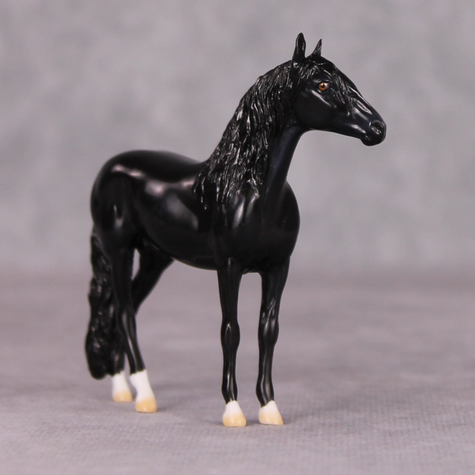 Mr. Sowerberry - Oliver Twist Chip LE-2 Dappled Black Andalusian Chip Painted By Ellen Robbins CL24