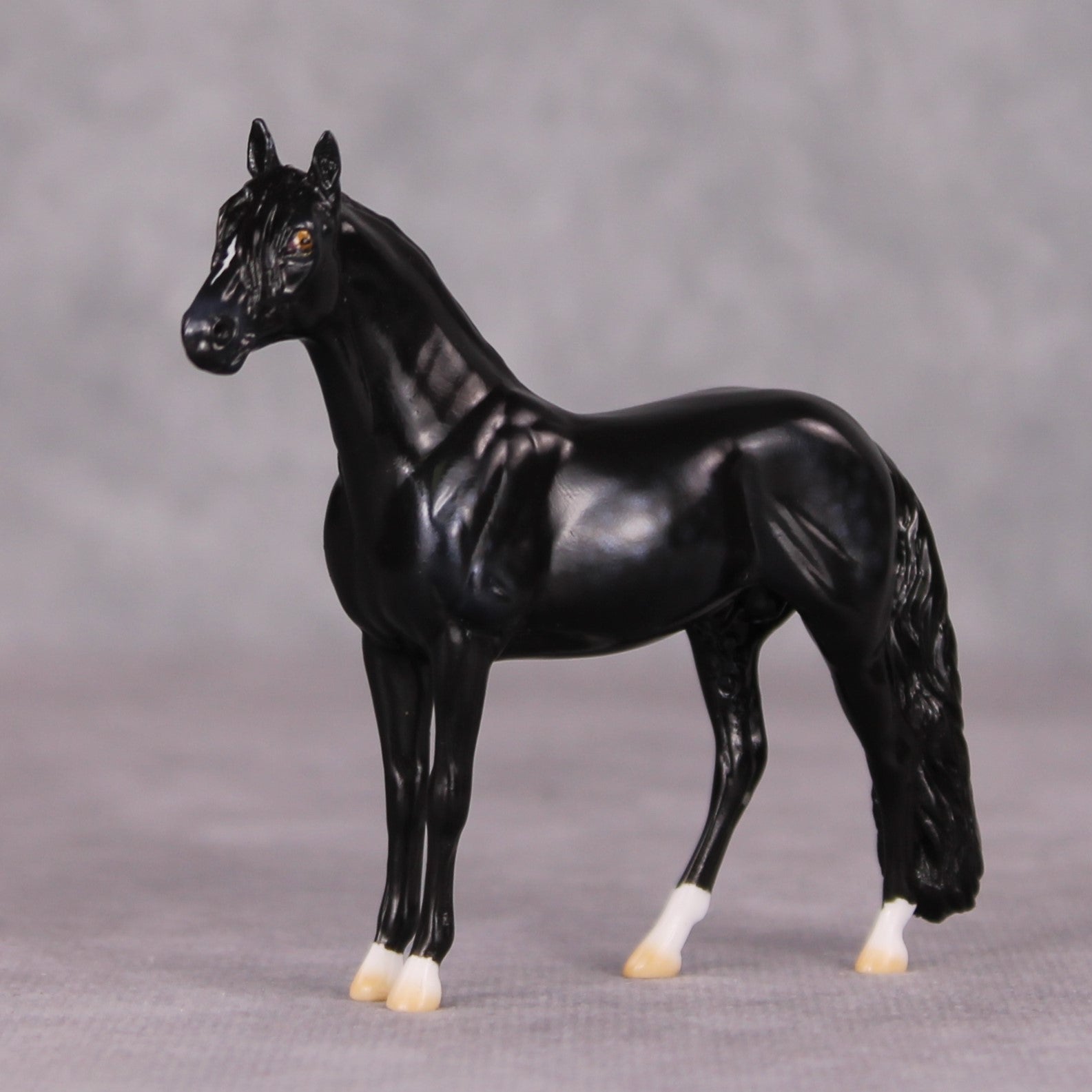 Mr. Sowerberry - Oliver Twist Chip LE-2 Dappled Black Andalusian Chip Painted By Ellen Robbins CL24