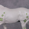 COLOR SELECTION Good Luck - Four Leaf Clovers on Beautiful White Deco by Dawn Quick