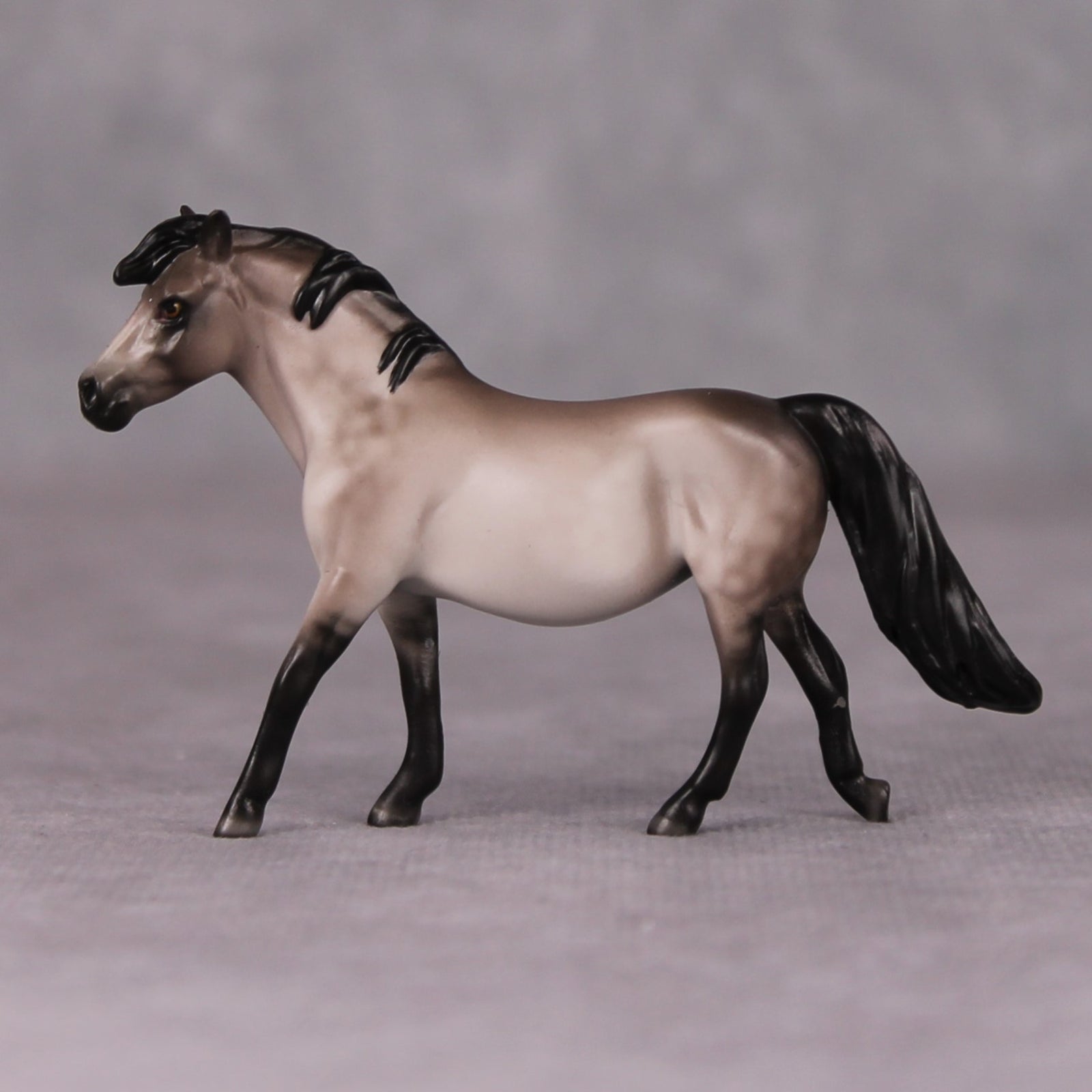 Charley - Oliver Twist Chip LE-3 Dappled Grulla Pony Chip Painted By Ellen Robbins CL24