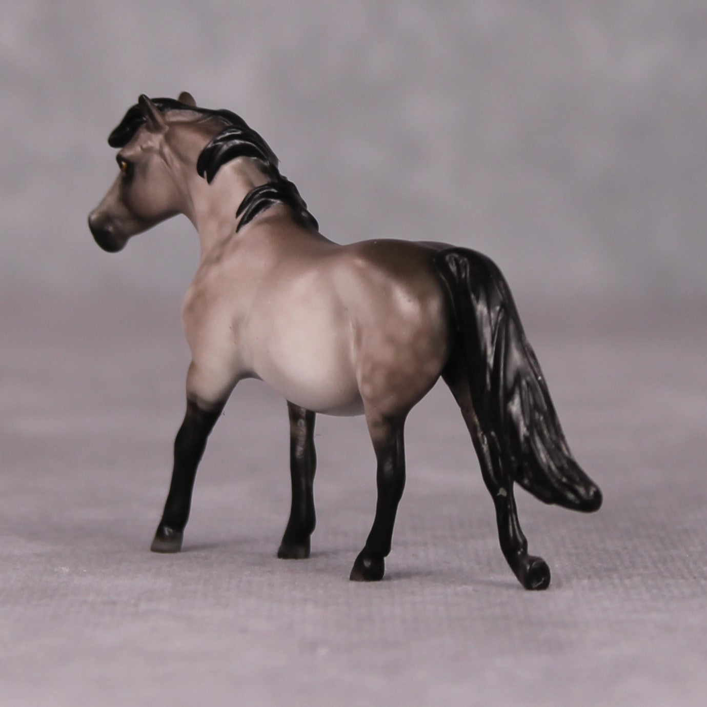 Charley - Oliver Twist Chip LE-3 Dappled Grulla Pony Chip Painted By Ellen Robbins CL24