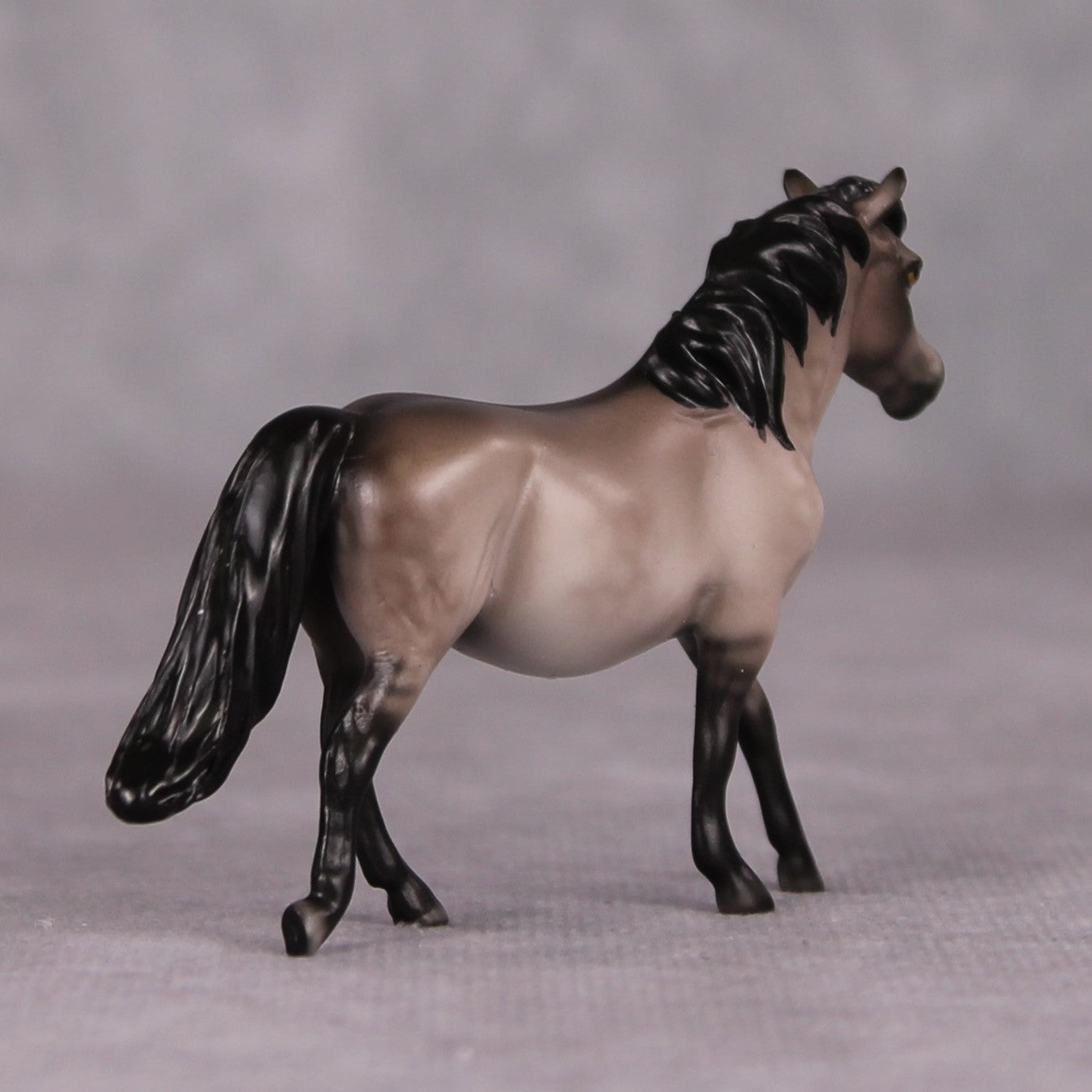Charley - Oliver Twist Chip LE-3 Dappled Grulla Pony Chip Painted By Ellen Robbins CL24