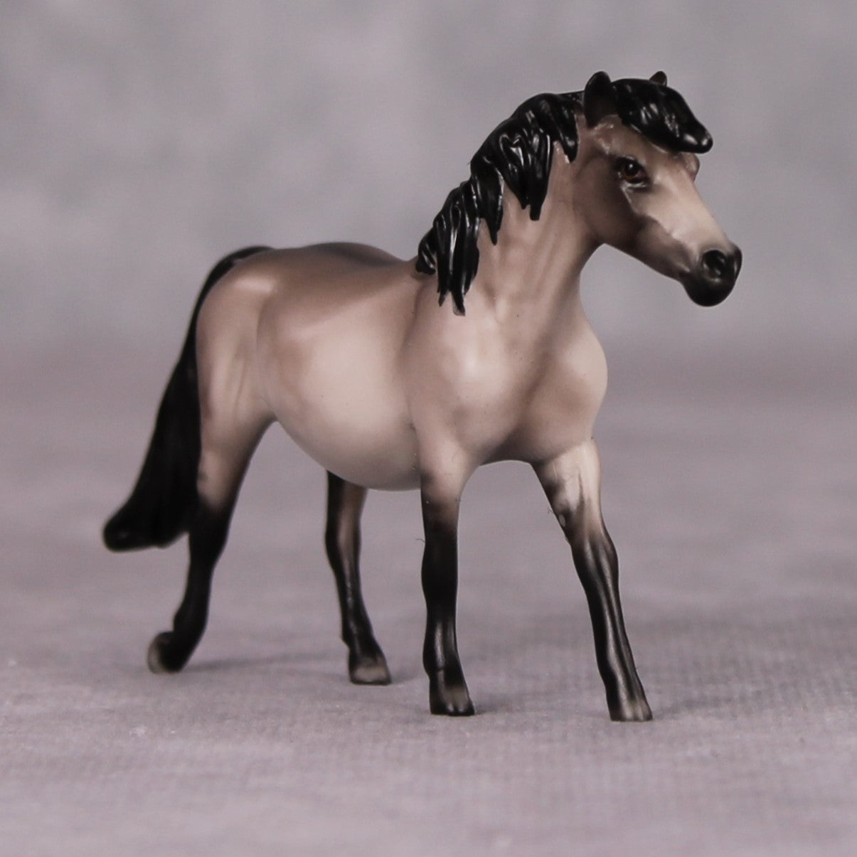 Charley - Oliver Twist Chip LE-3 Dappled Grulla Pony Chip Painted By Ellen Robbins CL24
