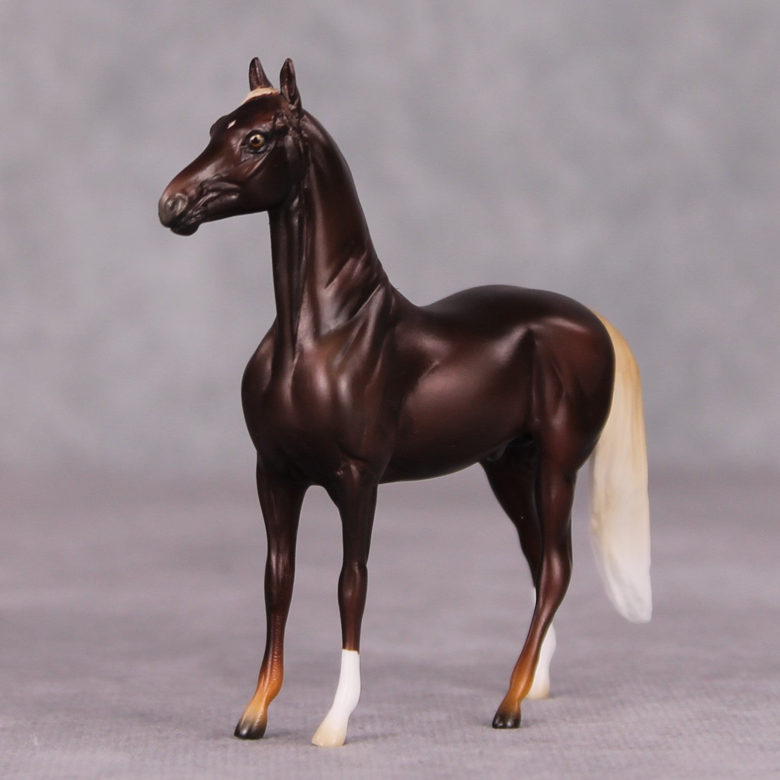 Brownlow - Oliver Twist Chip LE-3 Liver Chestnut Morgan Chip Painted By Ellen Robbins  CL24