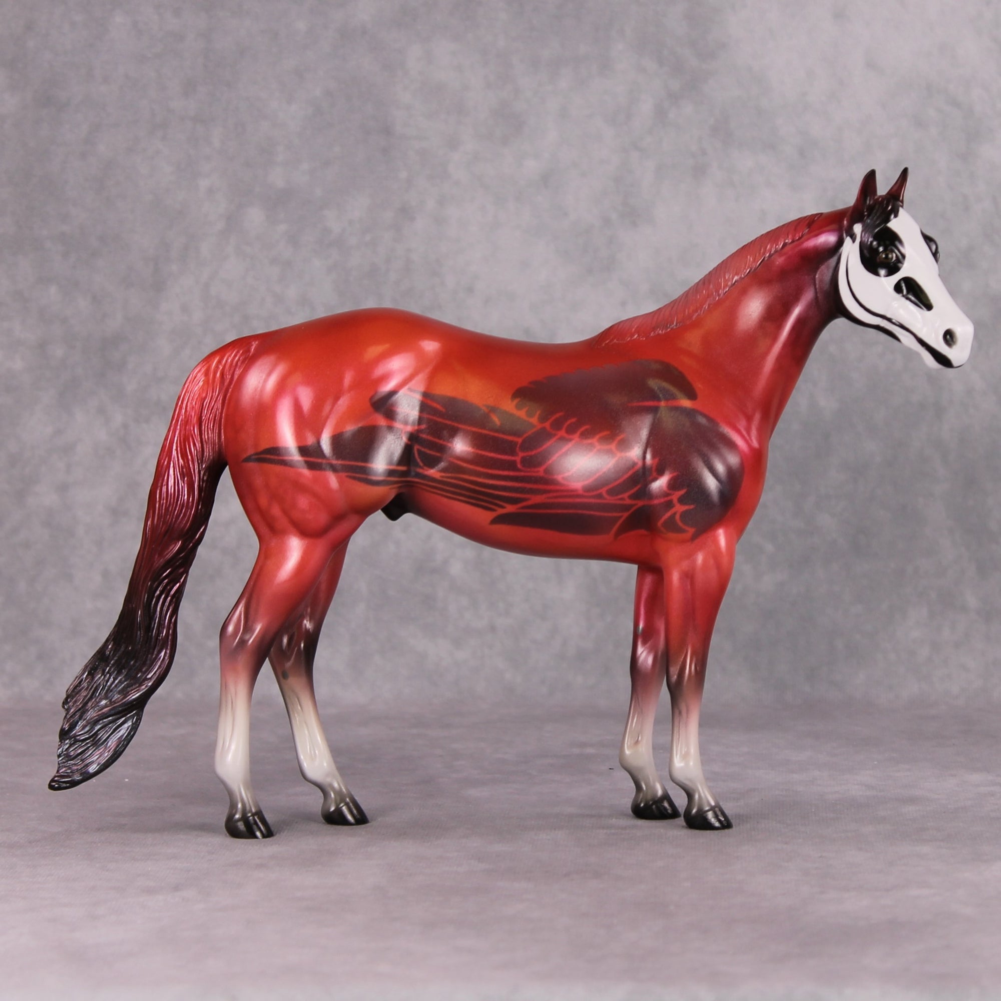 The Bird With No Name OOAK Deco Ideal Stock Horse Painted By Pernille Forsberg Bojsen MHP Auction