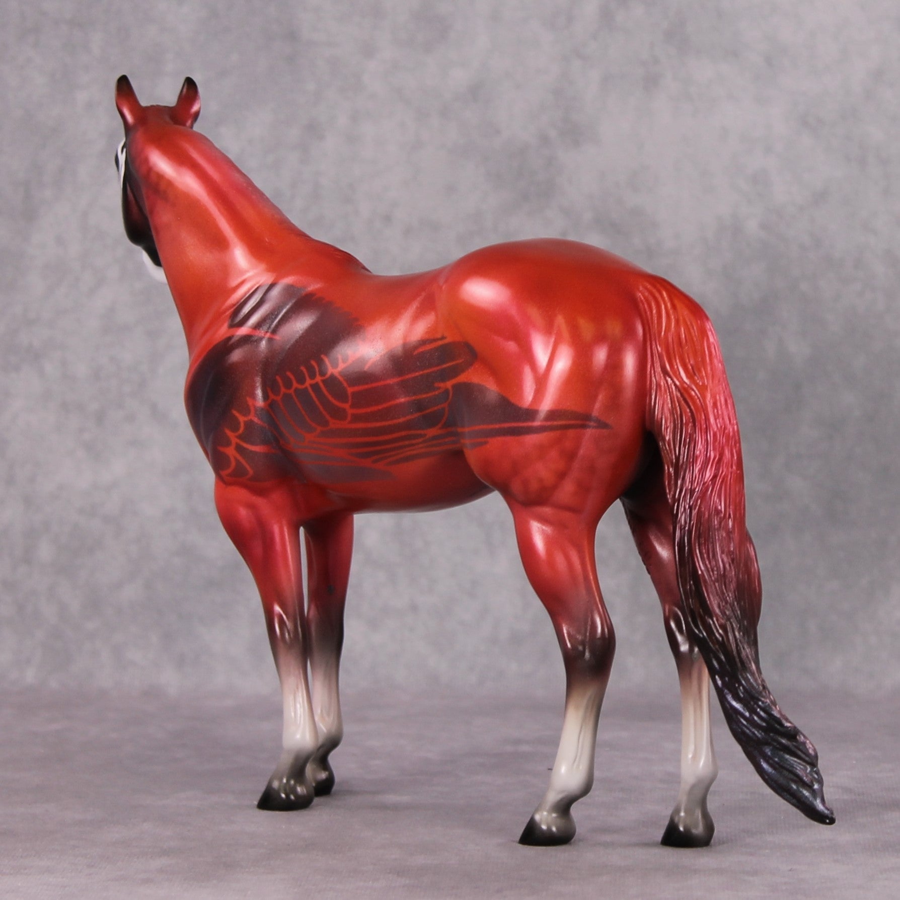 The Bird With No Name OOAK Deco Ideal Stock Horse Painted By Pernille Forsberg Bojsen MHP Auction