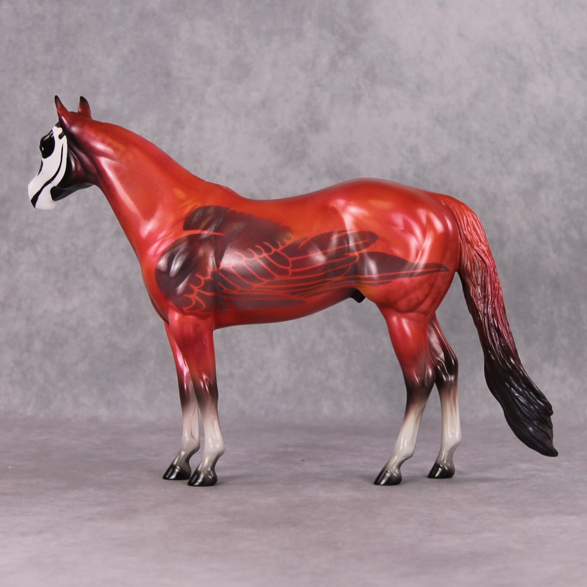 The Bird With No Name OOAK Deco Ideal Stock Horse Painted By Pernille Forsberg Bojsen MHP Auction