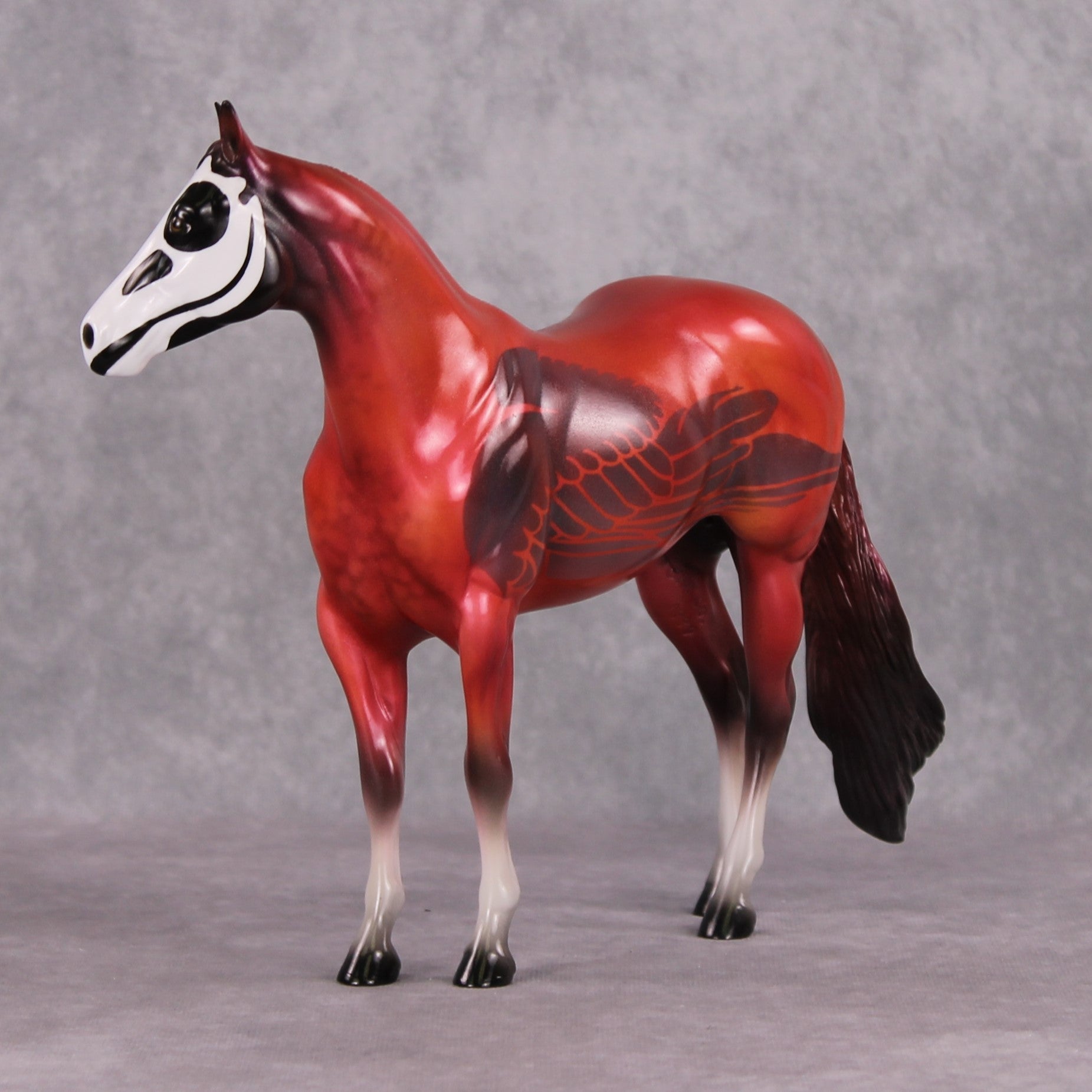 The Bird With No Name OOAK Deco Ideal Stock Horse Painted By Pernille Forsberg Bojsen MHP Auction
